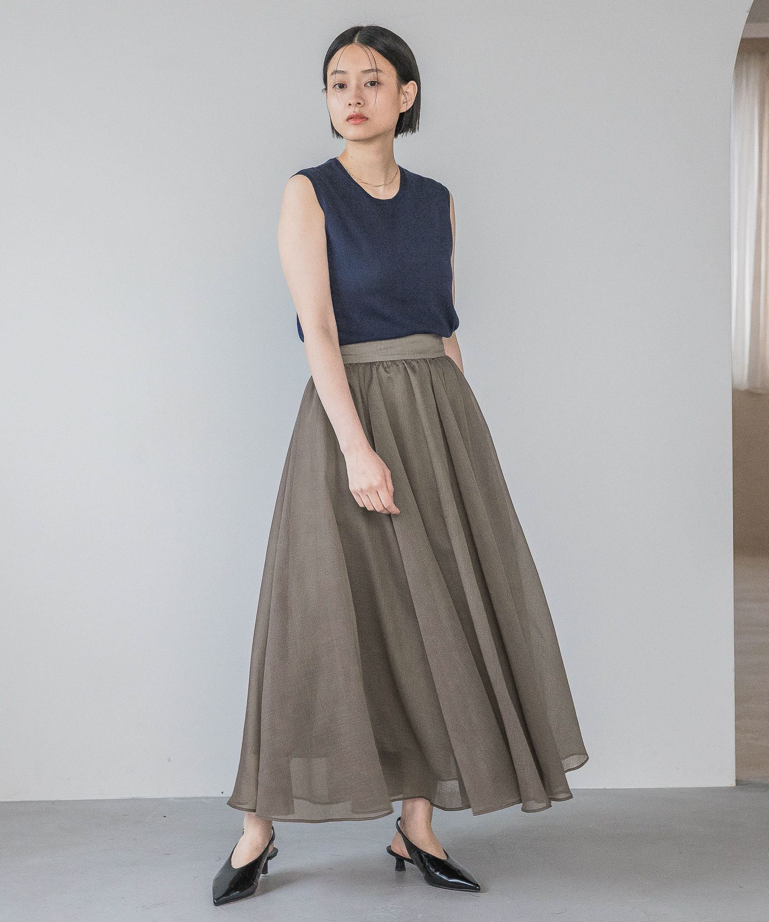 A part by 「【接触冷感】Frozzee ノースリーブニット」|Tシャツ・カットソー|