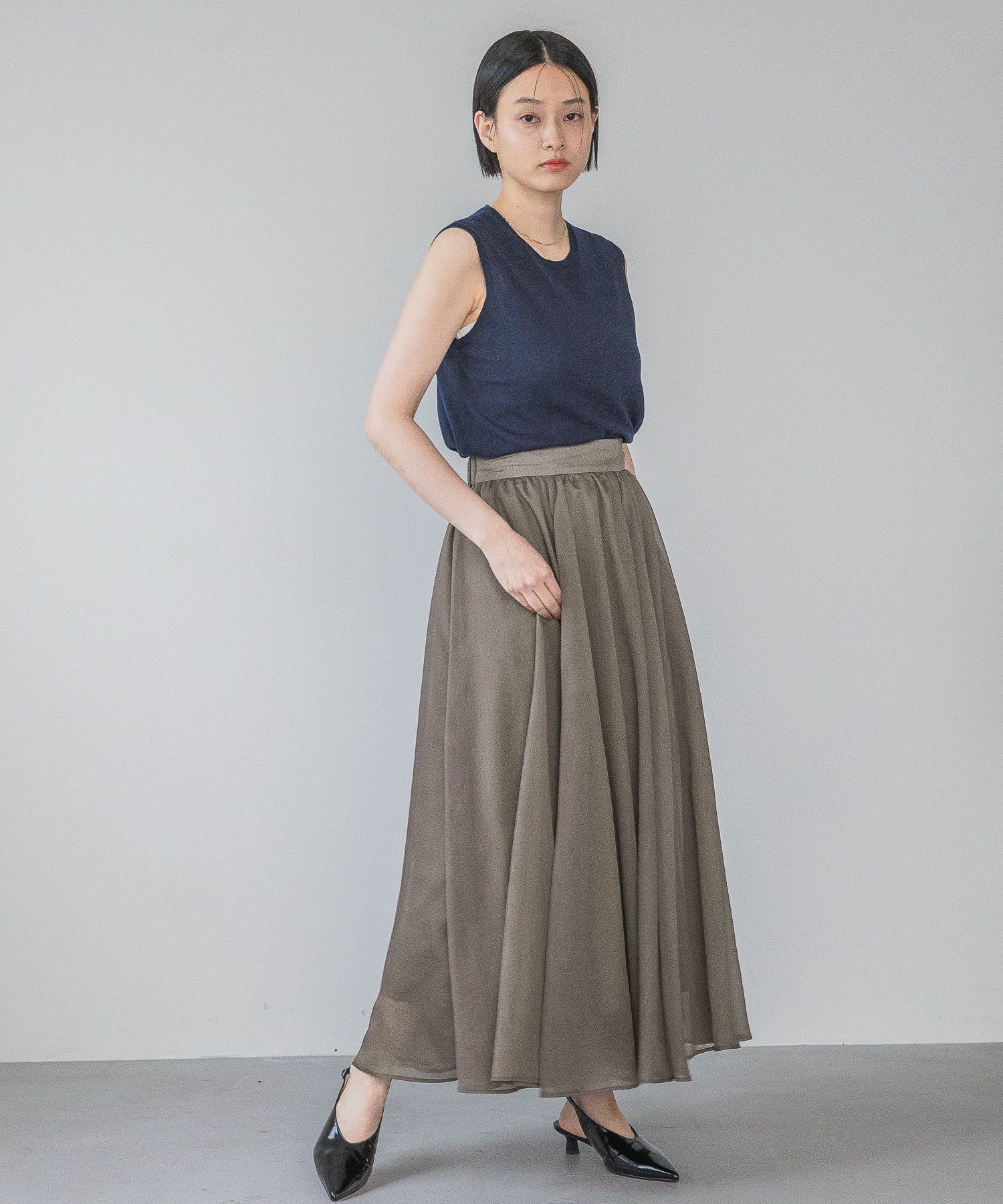 A part by 「【接触冷感】Frozzee ノースリーブニット」|Tシャツ・カットソー|