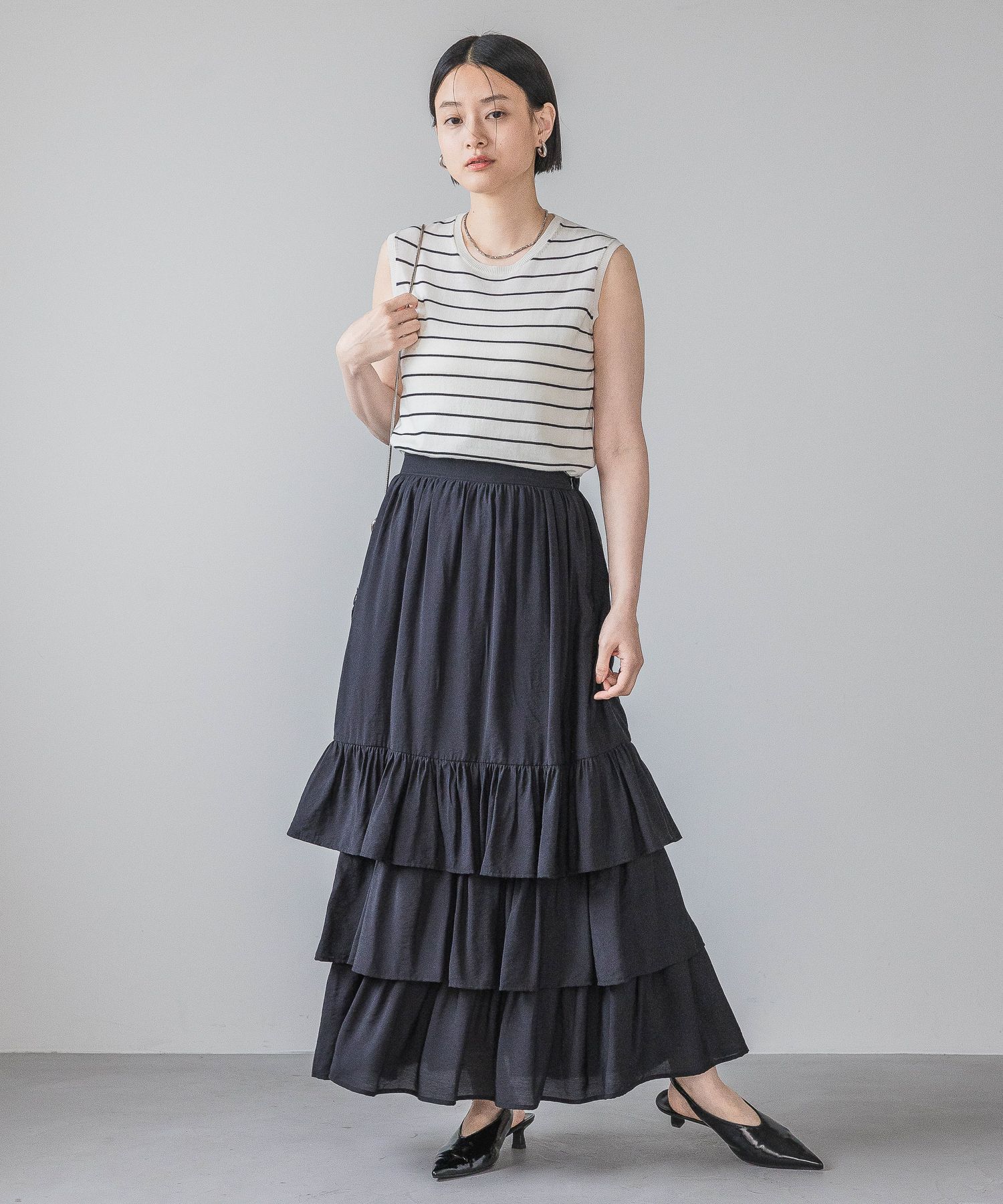 A part by 「【接触冷感】Frozzee ノースリーブニット」|Tシャツ・カットソー|