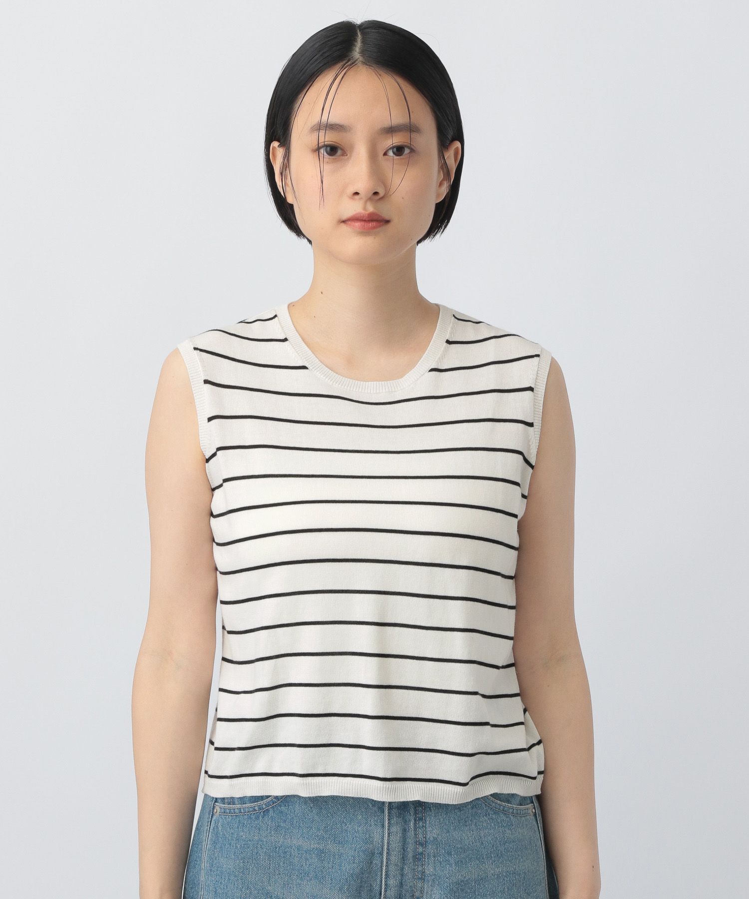 A part by 「【接触冷感】Frozzee ノースリーブニット」|Tシャツ・カットソー|