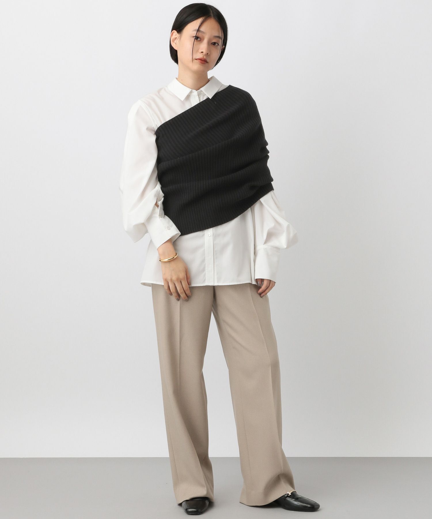 A part by 「リブニットケープ」|ストール|