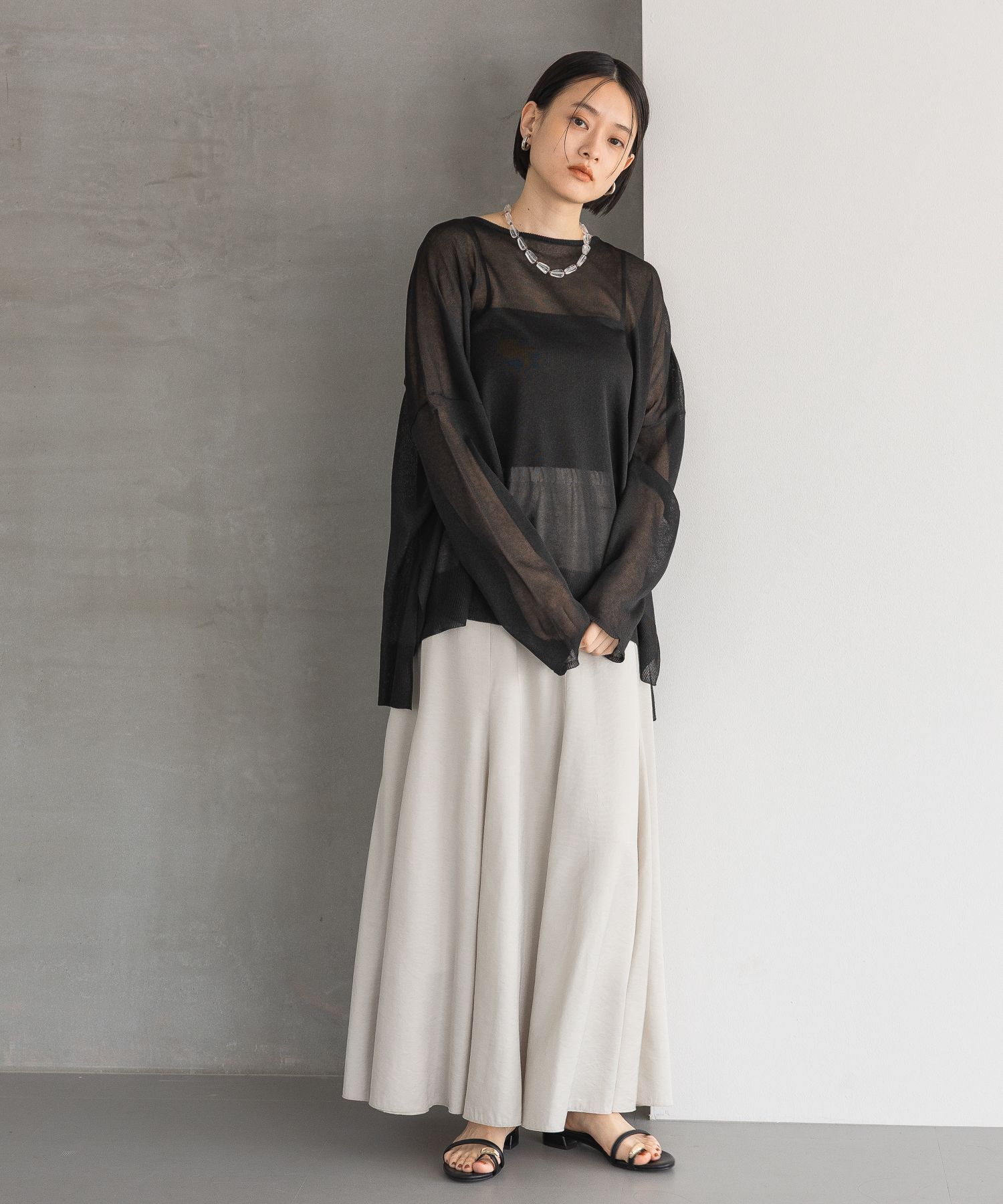 A part by 「ツヤフレアスカート」|スカート|
