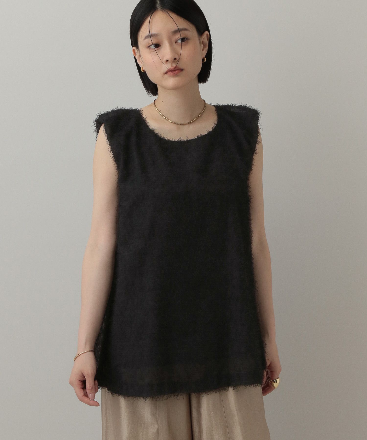 A part by 「フリンジノースリーブブラウス」|シャツ・ブラウス|