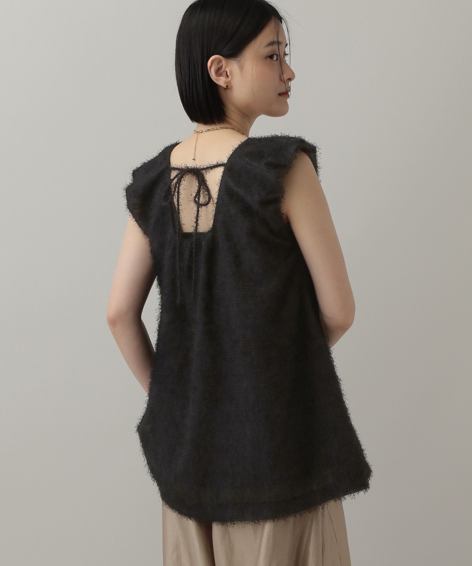 A part by 「フリンジノースリーブブラウス」|シャツ・ブラウス|