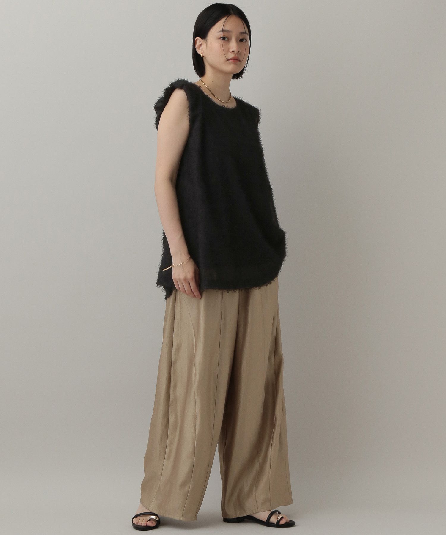 A part by 「フリンジノースリーブブラウス」|シャツ・ブラウス|