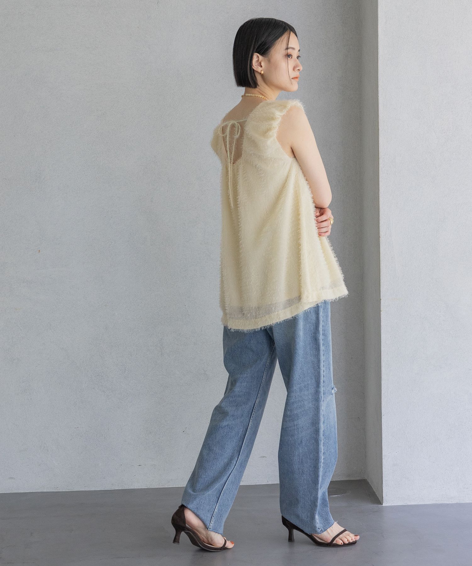 A part by 「フリンジノースリーブブラウス」|シャツ・ブラウス|