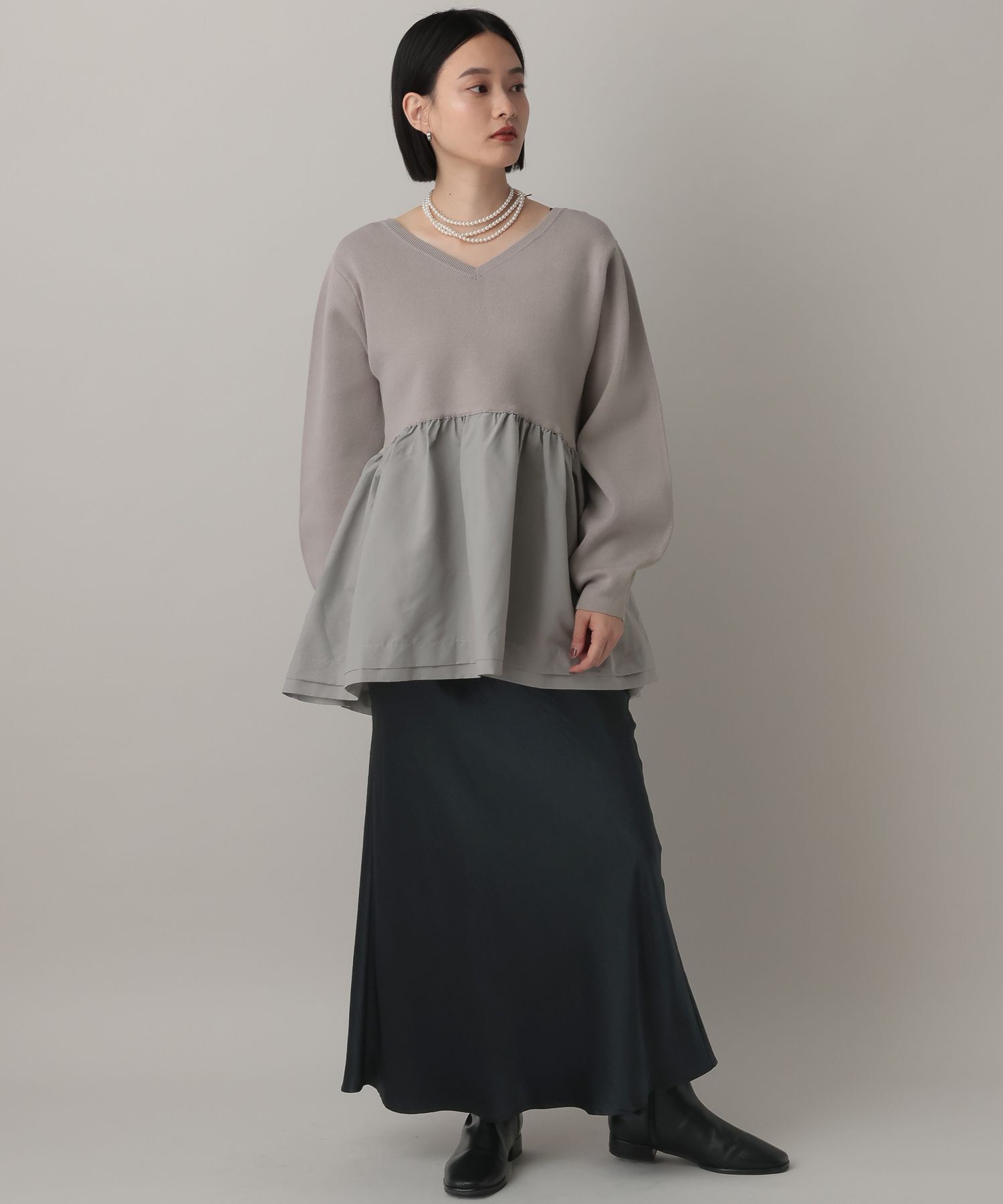 A part by 「ペプラムニットプルオーバー」|ニット・セーター|