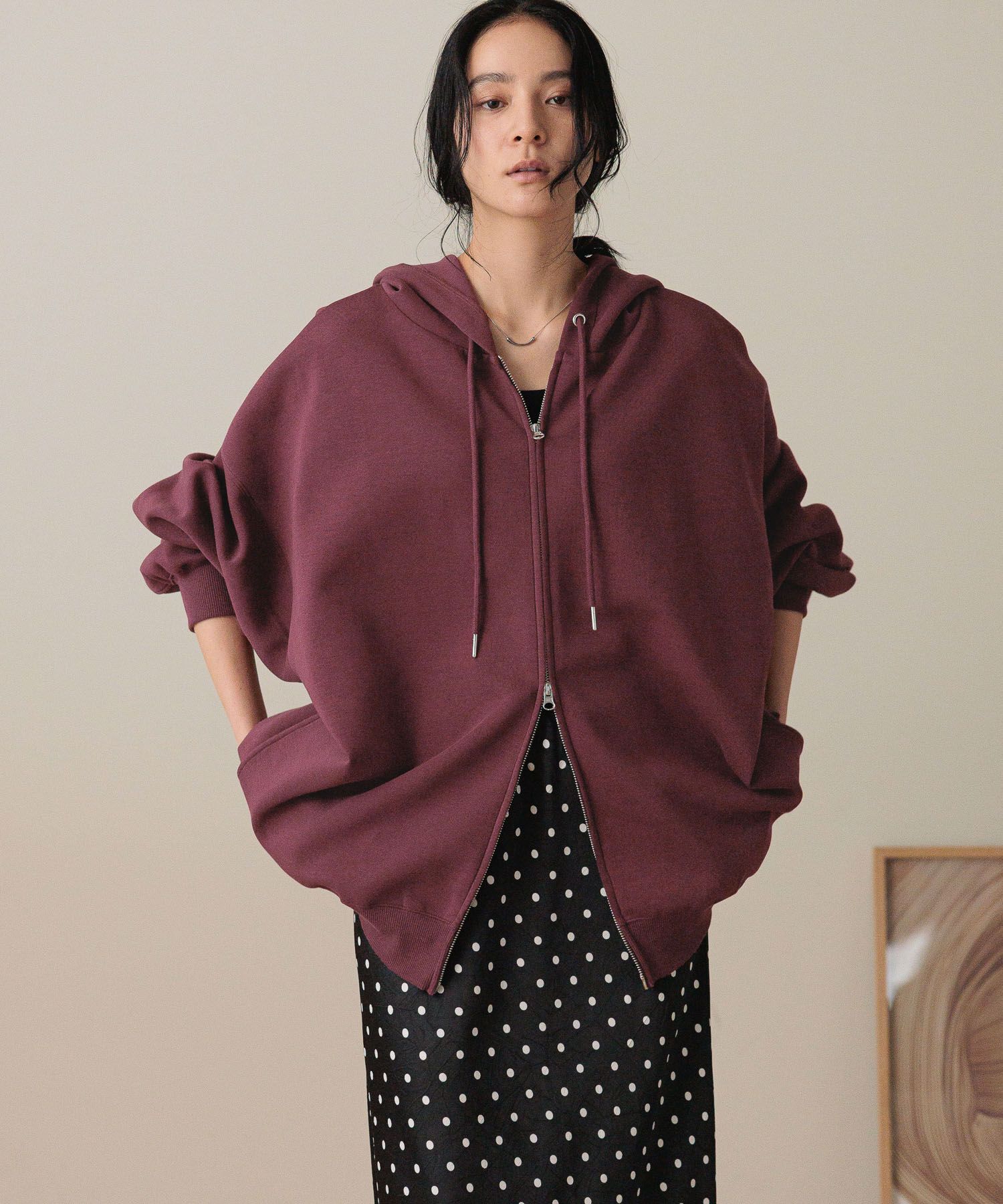 LOWRYS FARM「ＢＩＧＺＩＰフーディ」|Tシャツ・カットソー|RED8