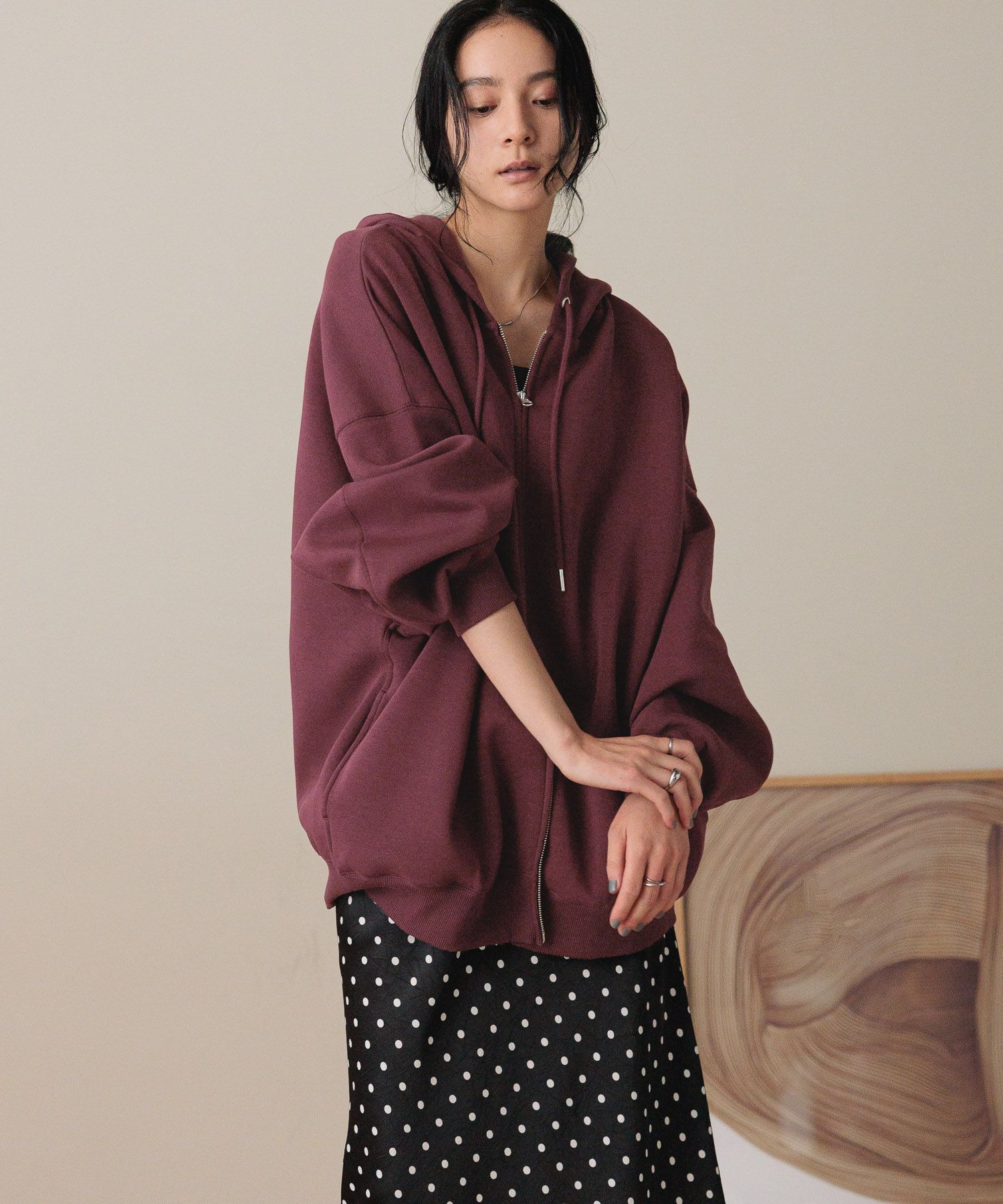 LOWRYS FARM「ＢＩＧＺＩＰフーディ」|Tシャツ・カットソー|