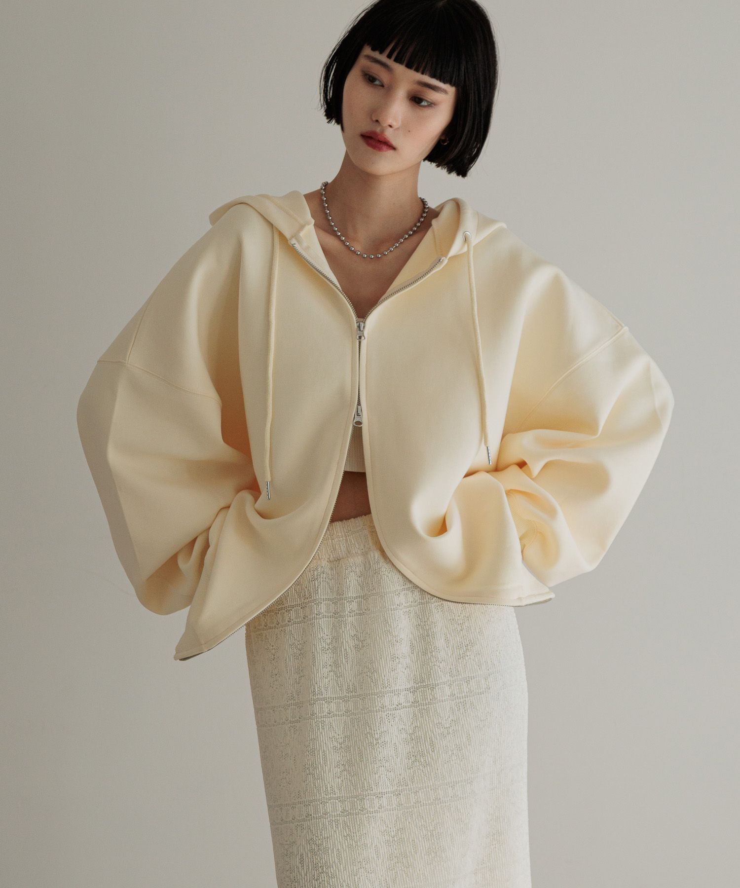 LOWRYS FARM「ＢＩＧＺＩＰフーディ」|Tシャツ・カットソー|YEL2