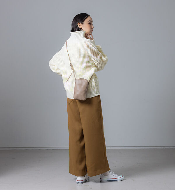collex「ワッフルタートルニットプルオーバー」|ニット・セーター|