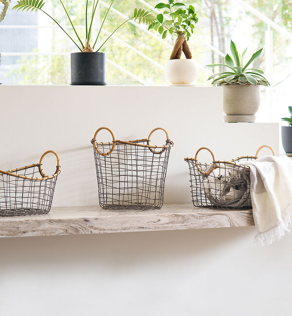 collex「ラタンワイヤーバスケット ラウンド」|その他|