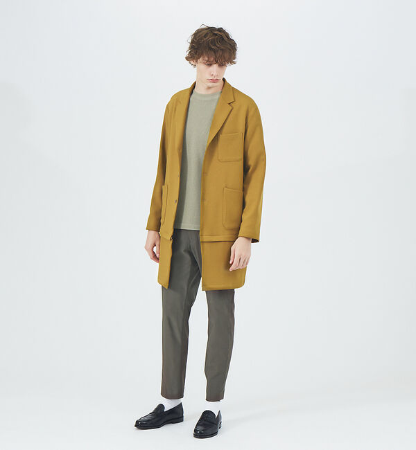 ABAHOUSE「ツイル ストレッチ 2WAY ショップコート」|テーラードジャケット|