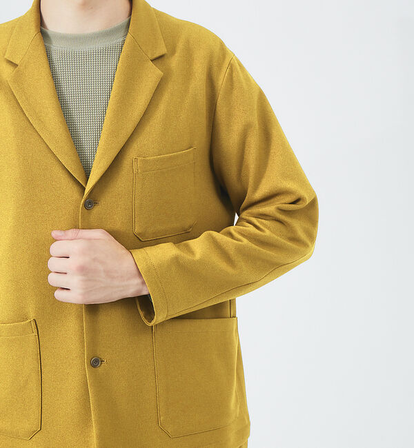 ABAHOUSE「ツイル ストレッチ 2WAY ショップコート」|テーラードジャケット|