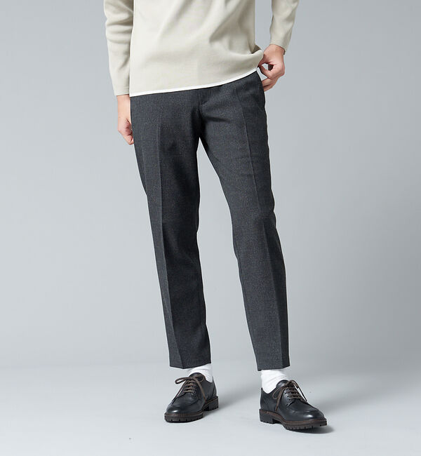 ABAHOUSE「【LUMILET WOOL / ルミレットウール】 ストレッチ スリム テーパー」|その他|チャコールグレー