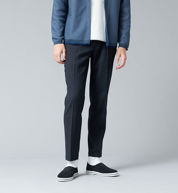 ABAHOUSE「【LUMILET WOOL / ルミレットウール】 ストレッチ スリム テーパー」|その他|ダークネイビー