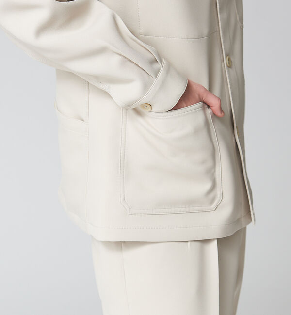 ABAHOUSE「【セットアップ対応】スモーキー カバーオール シャツブルゾン」|ブルゾン・スタジャン|