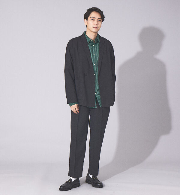 ABAHOUSE「【セットアップ対応】ライトウェイト ワンタック イージー ワイドパンツ」|その他|