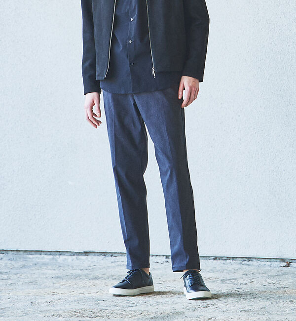 ABAHOUSE「【ハイパーストレッチ】ピンヘッド イージースラックス」|その他|ネイビー