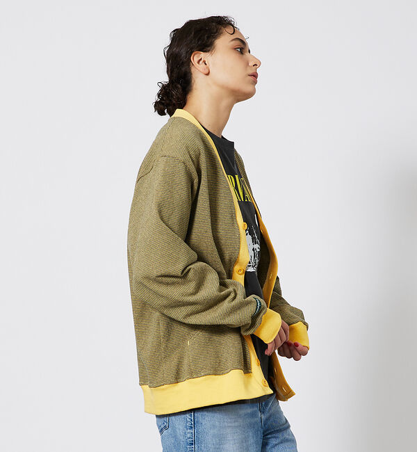 ABAHOUSE「【BARBARIAN / バーバリアン】TIGER&4CRS STRIPESヘビ」|カーディガン|