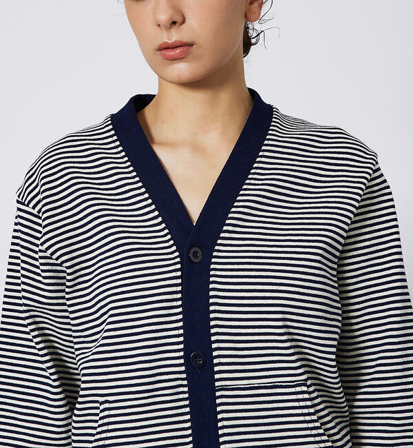 ABAHOUSE「【BARBARIAN / バーバリアン】TIGER&4CRS STRIPESヘビ」|カーディガン|