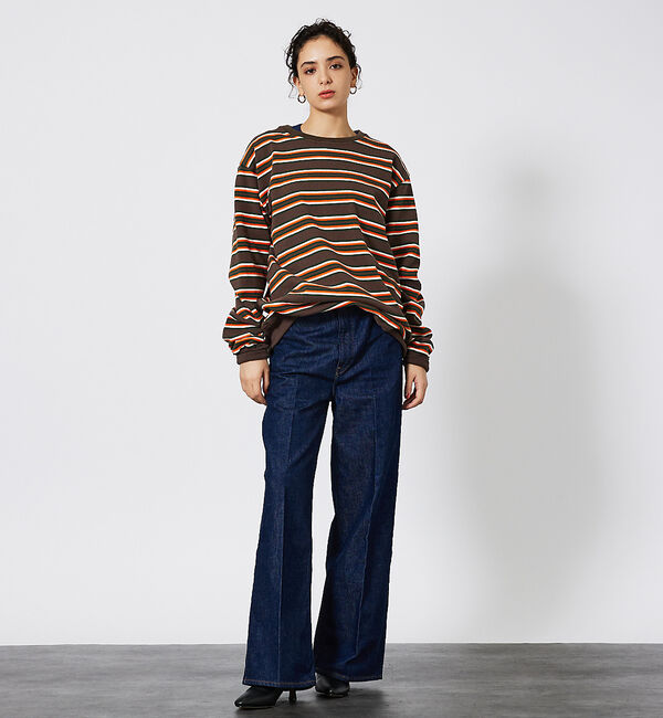 ABAHOUSE「【BARBARIAN / バーバリアン】NINE5CRS STRIPES/マルチ」|Tシャツ・カットソー|