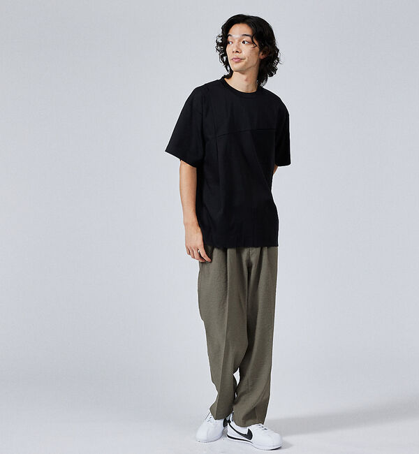 ABAHOUSE「glossy ポンチ タックTシャツ」|Tシャツ・カットソー|