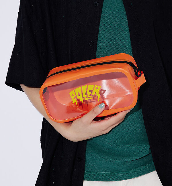 ABAHOUSE「【POLeR/ポーラー】PVC CLEAR POUCH/【POLeR/ポーラー】」|ポーチ|オレンジ
