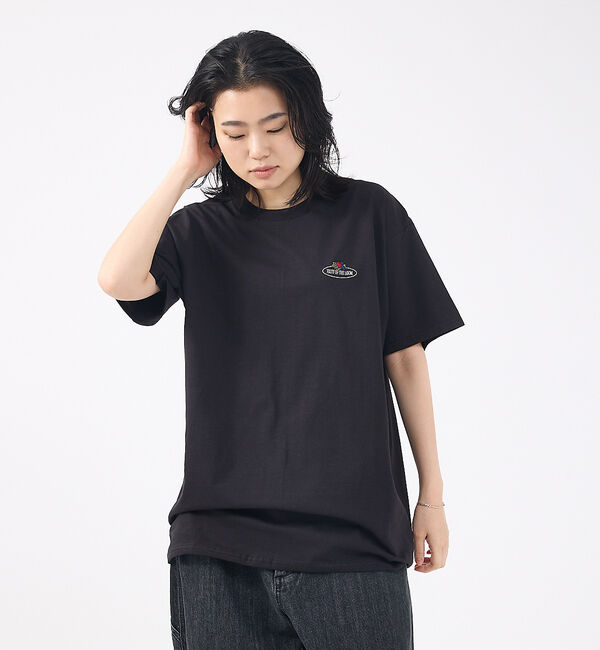 ABAHOUSE「【FRUIT OF THE LOOM/フルーツ オブ ザ ルーム】Embroid」|Tシャツ・カットソー|ブラック系その他1