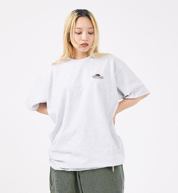 ABAHOUSE「【FRUIT OF THE LOOM/フルーツ オブ ザ ルーム】Embroid」|Tシャツ・カットソー|グレー系その他1