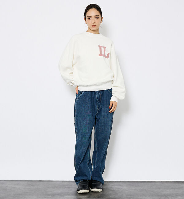 ABAHOUSE「【REMI RELIEF / レミ レリーフ】SP加工起毛裏毛クルー(IL)プリ」|スウェット・ジャージ|