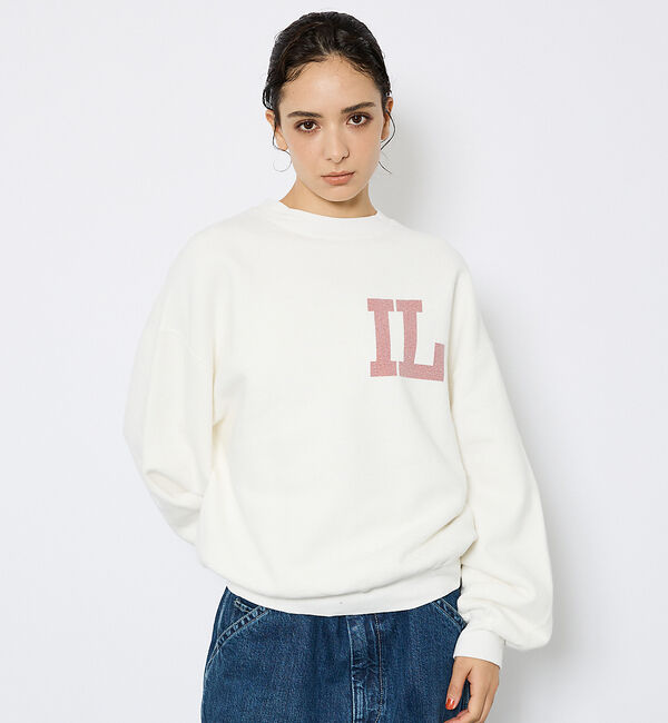 ABAHOUSE「【REMI RELIEF / レミ レリーフ】SP加工起毛裏毛クルー(IL)プリ」|スウェット・ジャージ|