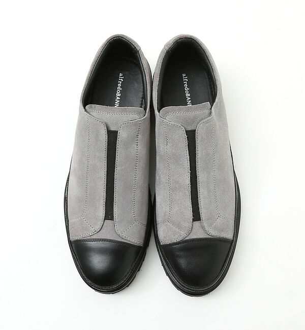 alfredoBANNISTER「軽量 タンクソール エラスティックスニーカー / スリッポン」|スニーカー|