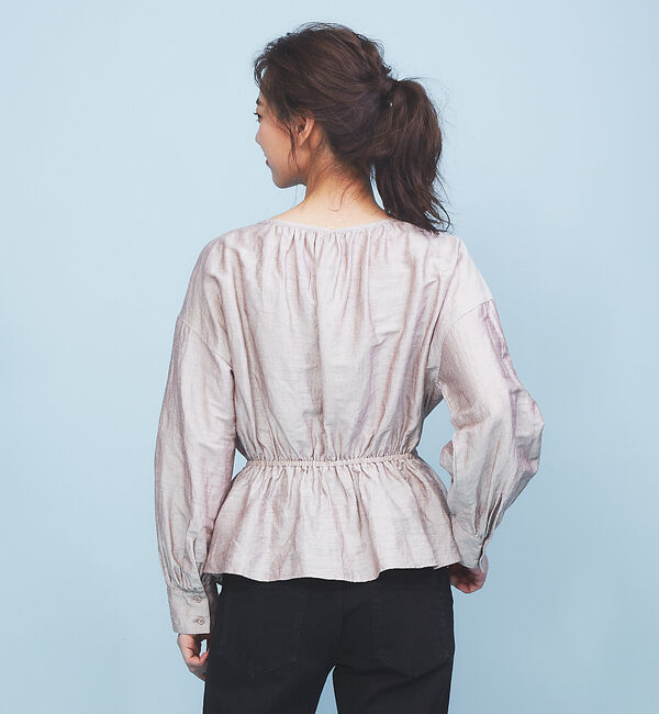 Rouge vif「前あきペプラムブラウス」|シャツ・ブラウス|