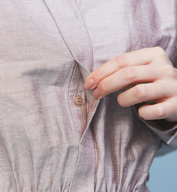 Rouge vif「前あきペプラムブラウス」|シャツ・ブラウス|