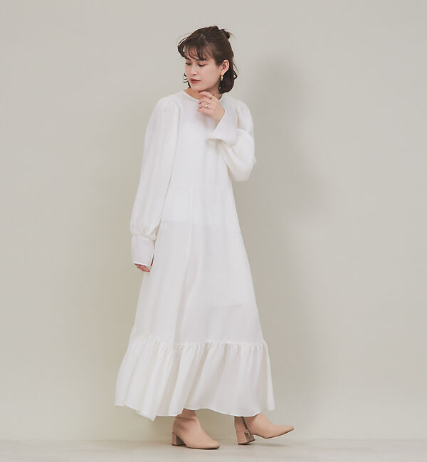 Rouge vif「キュプラロングドレス」|ワンピース|