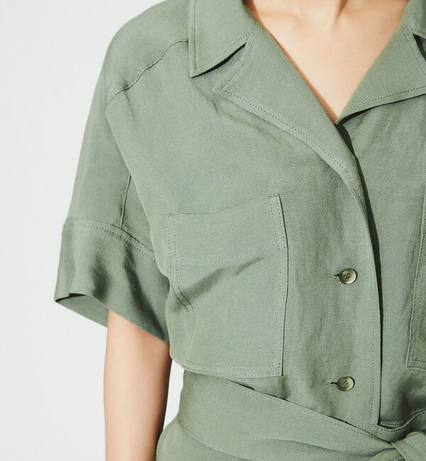 Rouge vif「【東原妙子さんコラボ】リネン混ジャンプスーツ」|オールインワン|