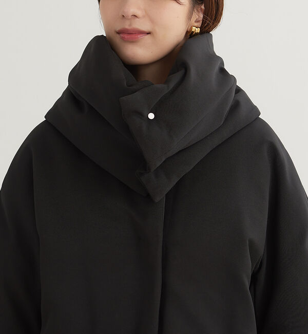 Rouge vif「マフラー付きグログランダウン」|ダウン|