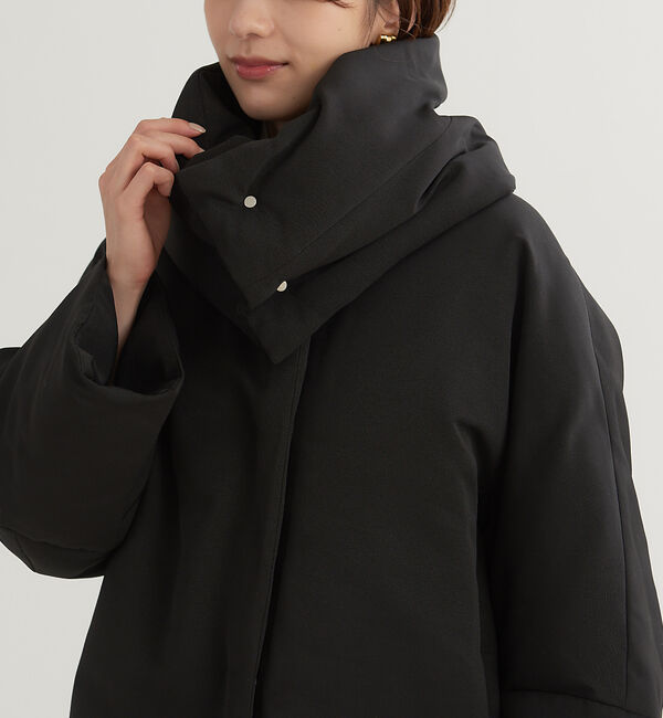 Rouge vif「マフラー付きグログランダウン」|ダウン|