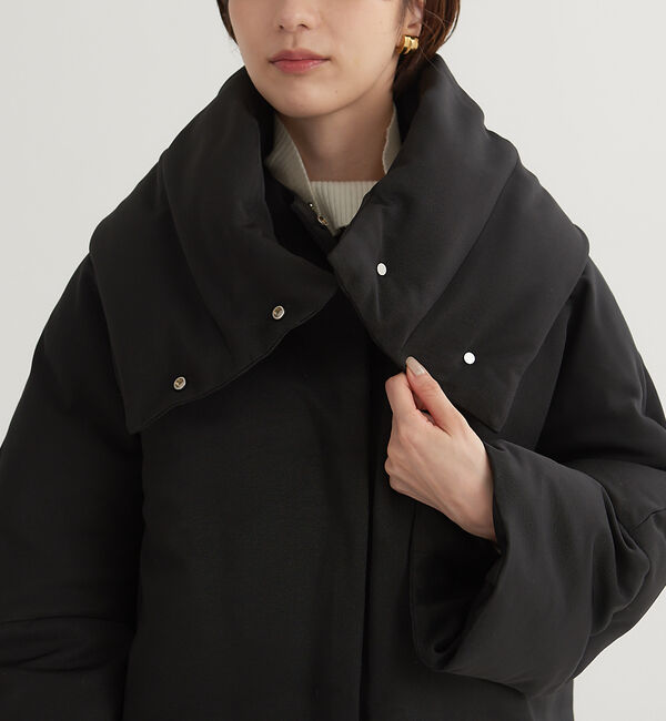 Rouge vif「マフラー付きグログランダウン」|ダウン|