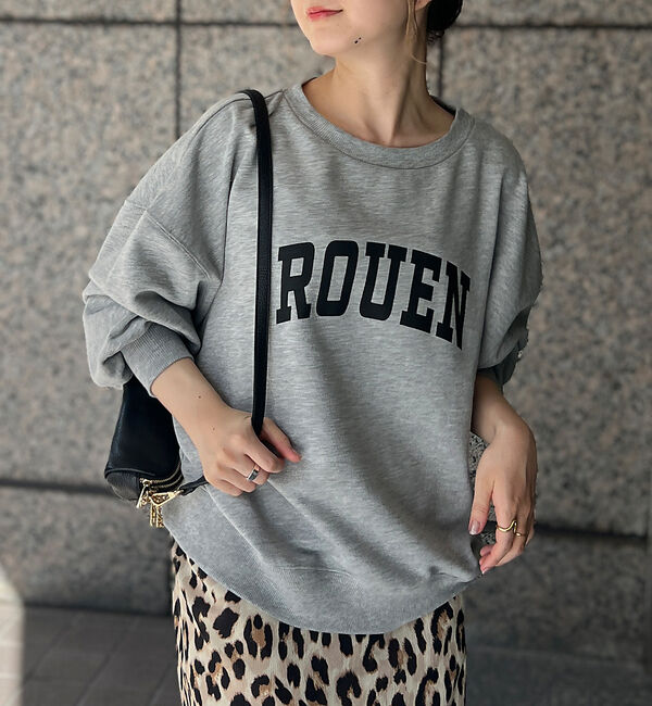 Rouge vif「【一部店舗限定】ドロップショルダーロゴスウエット」|スウェット・ジャージ|