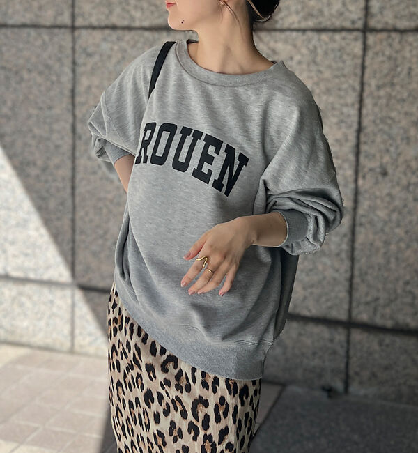 Rouge vif「【一部店舗限定】ドロップショルダーロゴスウエット」|スウェット・ジャージ|