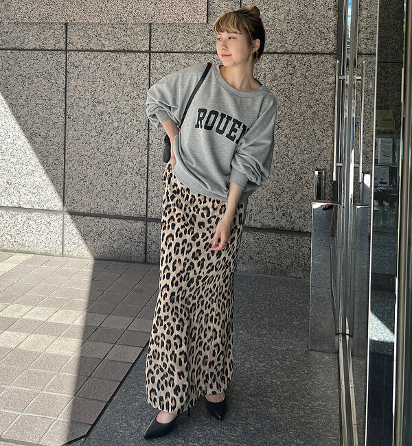 Rouge vif「【一部店舗限定】ドロップショルダーロゴスウエット」|スウェット・ジャージ|