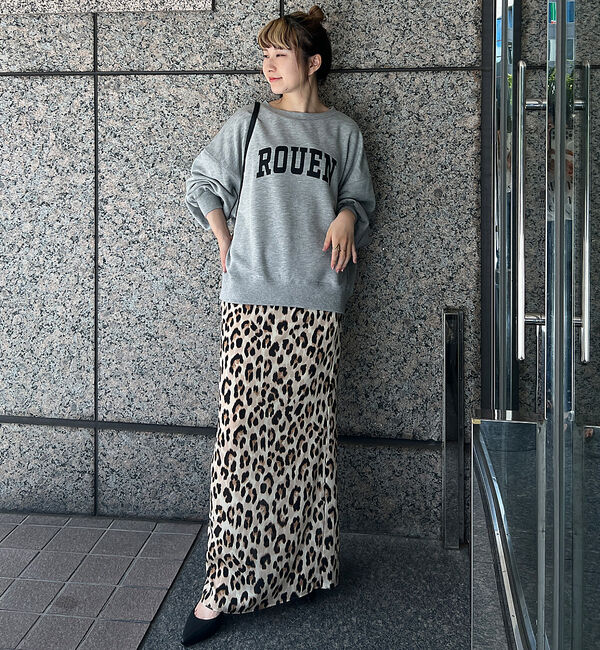 Rouge vif「【一部店舗限定】ドロップショルダーロゴスウエット」|スウェット・ジャージ|