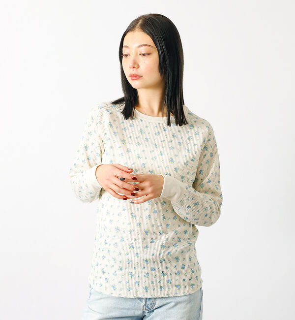 Rouge vif「【JEMORGAN / ジェーイーモーガン】ワッフルラグランロンＴ / パック入」|Tシャツ・カットソー|