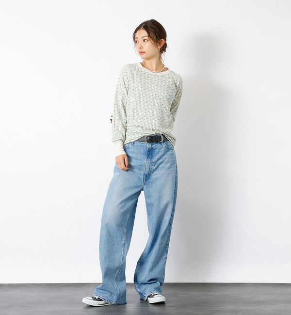 Rouge vif「【JEMORGAN / ジェーイーモーガン】ワッフルラグランロンＴ / パック入」|Tシャツ・カットソー|