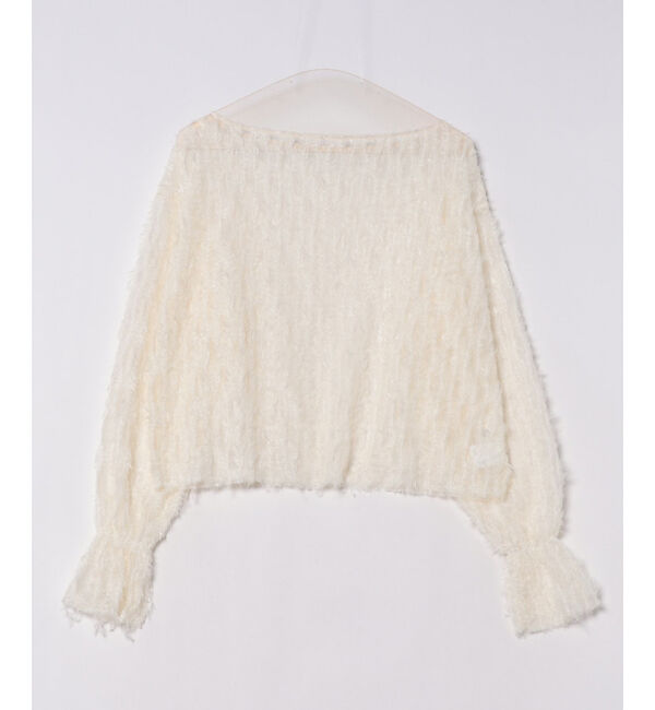 Rouge vif「【一部店舗限定】フェザーチュールブラウス」|シャツ・ブラウス|