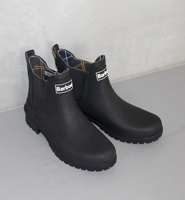 Rouge vif「【Barbour/バブアー】レインブーツショート/レインブーツ/シーズンレス/梅」|レインシューズ|ブラック