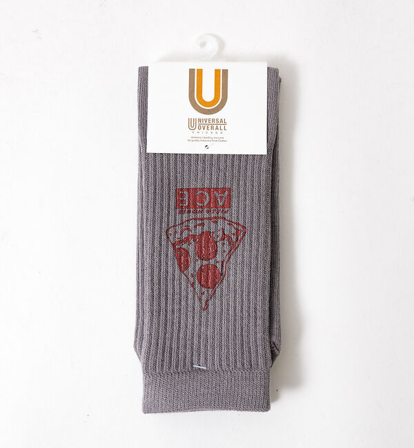 Rouge vif「【UNIVERSAL OVERALL/ユニバーサルオーバーオール】キューブソック」|ソックス|グレー