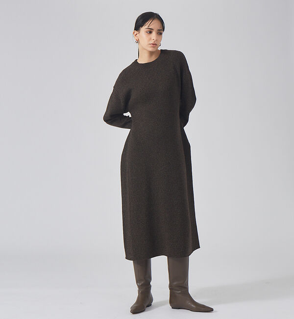 qualite「カラーメランジニットワンピース」|ワンピース|